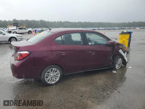 ✅ 2023 Mitsubishi Mirage SE • VIN: ML32FVFJ8PHF01403 • Lot: 56116815. Wystawiony na Copart z przebiegiem 49 239 mil. Bezpłatny archiwum sprzedaży aukcyjnych z USA i szczegółowy raport historii pojazdu na DreamBid. Zdjęcie 3.