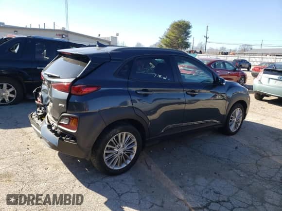 2019 Hyundai Kona SEL z VIN KM8K6CAA4KU350187, wystawiony jako Copart lot #67957452 z przebiegiem 16 391 mil mil oraz . Historia ofert i sprzedaży dostępna na DreamBid. Obrazek 3.