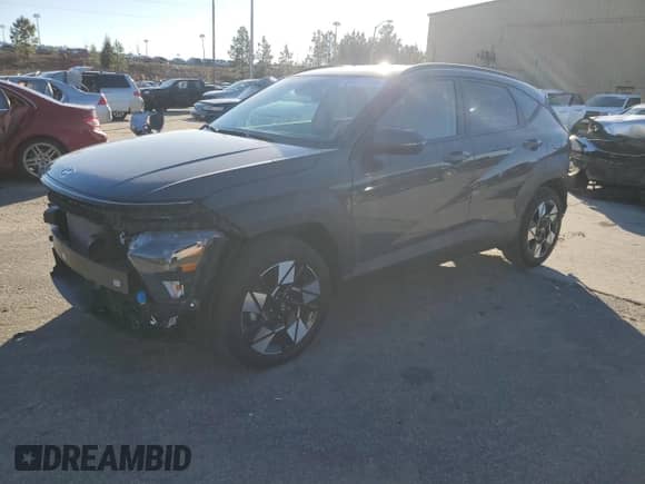 2024 Hyundai Kona SEL with VIN KM8HB3AB6RU059053, listed as a Copart auction lot 88713725 with 17,313 mi miles and Salvage title. Bid and sale history available at DreamBid. Image 1.
