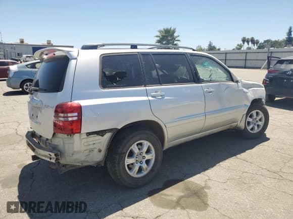 2001 Toyota Highlander с VIN JTEGF21A310018053, выставлен на аукционе Copart как лот 65593605 с пробегом Не указан миль и Списание • Salvage title. История ставок и продаж доступна на DreamBid. Изображение 3.