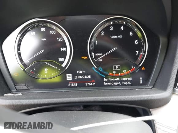 ✅ 2021 BMW X2 sDrive28i • VIN: WBXYH9C05M5S27207 • Lot: 42554935. Listed on IAAI with 31,648 mi. Free auction sales archive from the USA and detailed vehicle history report at DreamBid. Image 7.