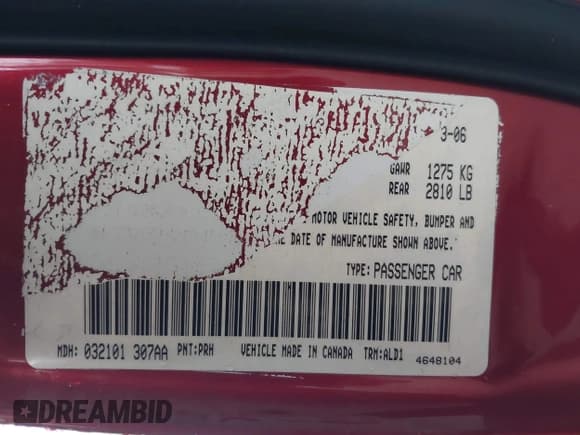 ✅ 2006 Chrysler 300 C • VIN: 2C3LA63H36H420844 • Лот: 43691498. Опубликован ранее на IAAI с пробегом 102 465 миль. Бесплатный доступ к архиву аукционных продаж из США и подробный отчёт об истории автомобиля на DreamBid. Изображение 9.