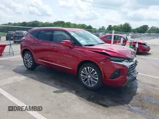 2019 Chevrolet Blazer Premier z VIN 3GNKBFRS0KS694315, wystawiony jako IAAI lot #42528210 z przebiegiem 41 126 mil mil oraz . Historia ofert i sprzedaży dostępna na DreamBid. Obrazek 1.