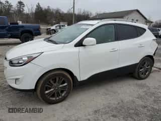 2015 Hyundai Tucson SE with VIN KM8JUCAG7FU987148, listed as a Copart auction lot 43193244 with 164,765 mi miles and Salvage title. Bid and sale history available at DreamBid. Image 1.