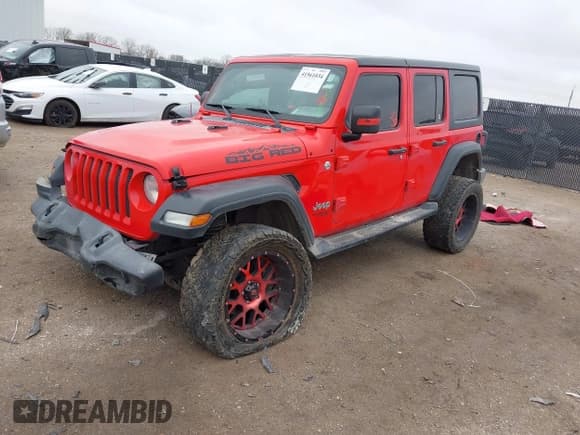 ✅ 2020 Jeep Wrangler Unlimited Willys • VIN: 1C4HJXDN8LW213889 • Lot: 41561034. Listed on IAAI with 97,489 mi. Free auction sales archive from the USA and detailed vehicle history report at DreamBid. Image 18.