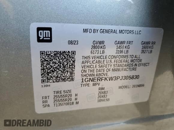 2023 Chevrolet Traverse LS с VIN 1GNERFKW3PJ305830, выставлен на аукционе Copart как лот 60925155 с пробегом 44 046 миль миль и Списание • Salvage title. История ставок и продаж доступна на DreamBid. Изображение 14.