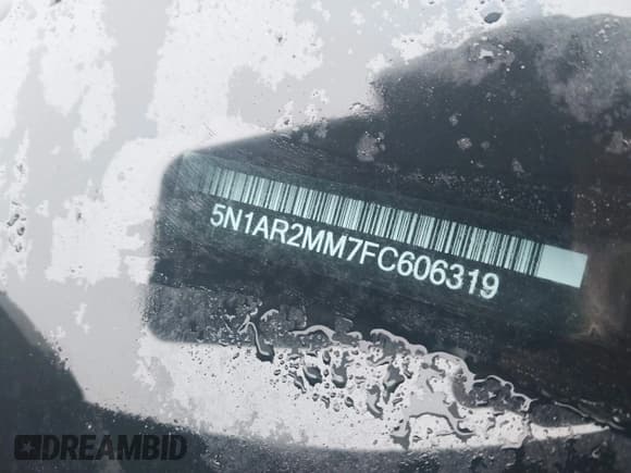 ✅ 2015 Nissan Pathfinder S • VIN: 5N1AR2MM7FC606319 • Lot: 41563854. Wystawiony na IAAI z przebiegiem 153 540 mil. Bezpłatny archiwum sprzedaży aukcyjnych z USA i szczegółowy raport historii pojazdu na DreamBid. Zdjęcie 17.