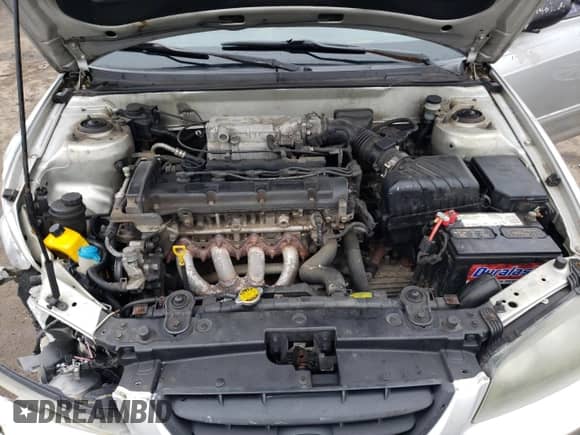 2004 Hyundai Elantra GLS with VIN KMHDN46D74U788645, listed as a Copart auction lot 57315104 with 296,563 mi miles and Salvage title. Bid and sale history available at DreamBid. Image 12.