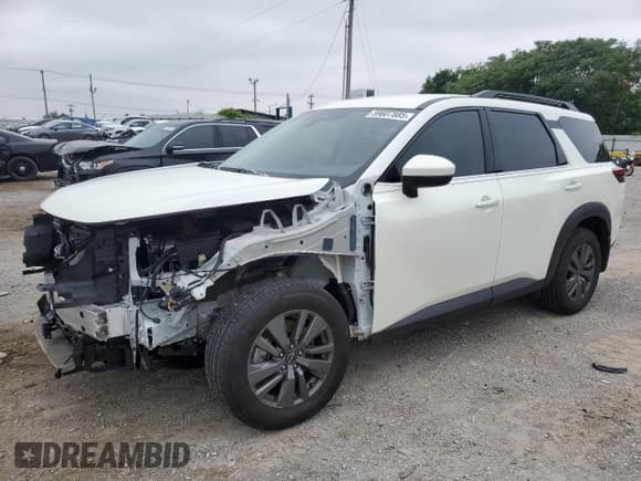 ✅ 2024 Nissan Pathfinder SV • VIN: 5N1DR3BA9RC202342 • Lot: 59607885. Listed on Copart with 16,277 mi. Free auction sales archive from the USA and detailed vehicle history report at DreamBid. Image 1.