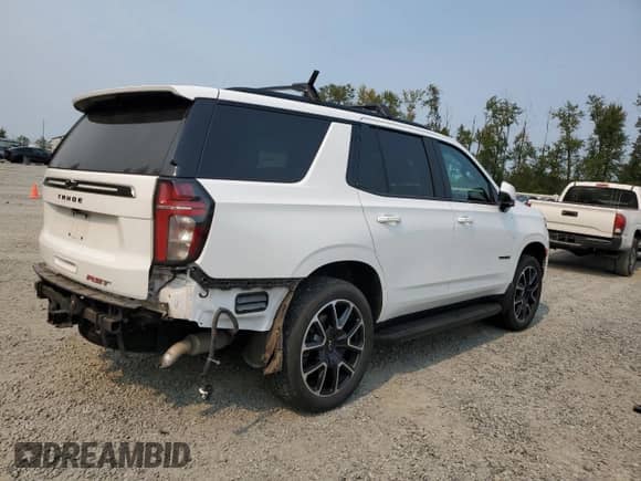 2022 Chevrolet Tahoe RST with VIN 1GNSKRKD7NR163133, listed as a Copart auction lot 70770885 with 51,680 mi miles and Salvage title. Bid and sale history available at DreamBid. Image 3.