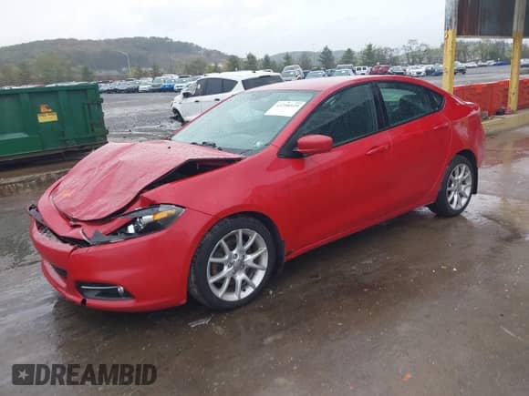 2013 Dodge Dart SXT with VIN 1C3CDFBAXDD287912, listed as a IAAI auction lot 43398929 with 183,899 mi miles and . Bid and sale history available at DreamBid. Image 2.