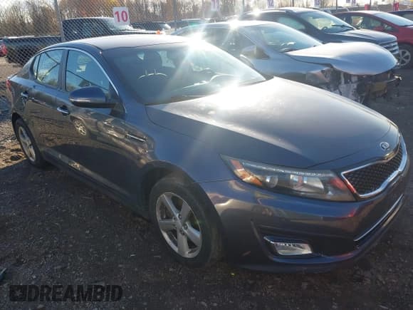 ✅ 2015 Kia Optima LX • VIN: 5XXGM4A74FG437013 • Lot: 43604761. Wystawiony na IAAI z przebiegiem 74 467 mil. Bezpłatny archiwum sprzedaży aukcyjnych z USA i szczegółowy raport historii pojazdu na DreamBid. Zdjęcie 1.