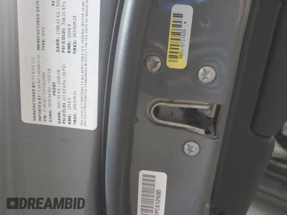 2023 Dodge Durango R/T with VIN 1C4SDJCT1PC612600, listed as a Copart auction lot 85871095 with 55,179 mi miles and Clean title. Bid and sale history available at DreamBid. Image 13.