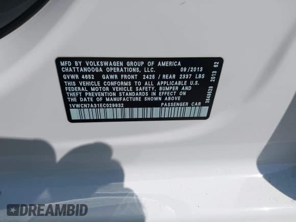 ✅ 2014 Volkswagen Passat SEL Premium • VIN: 1VWCN7A31EC029932 • Lot: 43184963. Wystawiony na IAAI z przebiegiem 117 251 mil. Bezpłatny archiwum sprzedaży aukcyjnych z USA i szczegółowy raport historii pojazdu na DreamBid. Zdjęcie 9.