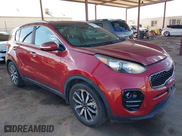 ✅ 2018 Kia Sportage EX • VIN: KNDPN3AC3J7354792 • Lot: 43629748. Listed on IAAI with 69,207 mi. Free auction sales archive from the USA and detailed vehicle history report at DreamBid. Image 1.