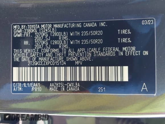 ✅ 2023 Lexus NX 350h Premium • VIN: 2T2GKCEZXPC015134 • Лот: 41984994. Опубликован ранее на IAAI с пробегом 19 264 миль. Бесплатный доступ к архиву аукционных продаж из США и подробный отчёт об истории автомобиля на DreamBid. Изображение 9.