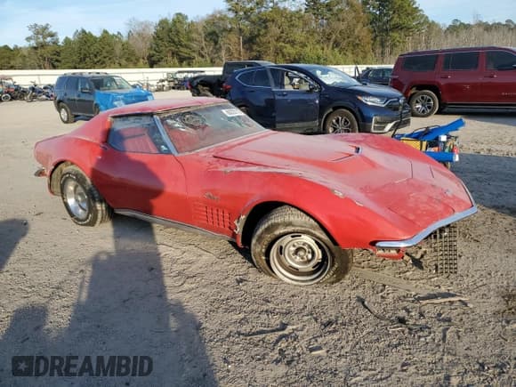 ✅ 1972 Chevrolet Corvette • VIN: 1Z37K2S501379 • Лот: 88223115. Опубликован ранее на Copart с пробегом 49 405 миль. Бесплатный доступ к архиву аукционных продаж из США и подробный отчёт об истории автомобиля на DreamBid. Изображение 4.