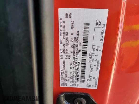 ✅ 2018 Ford F-150 XL • VIN: 1FTMF1CP9JFA95106 • Lot: 82300495. Wystawiony na Copart z przebiegiem 64 252 mil. Bezpłatny archiwum sprzedaży aukcyjnych z USA i szczegółowy raport historii pojazdu na DreamBid. Zdjęcie 12.