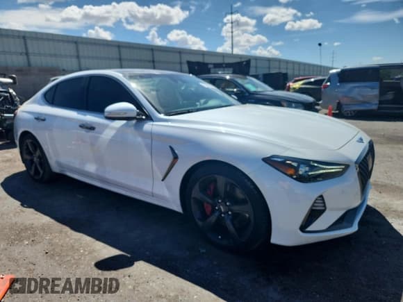 ✅ 2021 Genesis G70 3.3T • VIN: KMTG34LE2MU070569 • Лот: 71643435. Опубликован ранее на Copart с пробегом 30 580 миль. Бесплатный доступ к архиву аукционных продаж из США и подробный отчёт об истории автомобиля на DreamBid. Изображение 4.