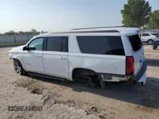 2018 Chevrolet Suburban LT z VIN 1GNSKHKC7JR129589, wystawiony jako Copart lot #62144164 z przebiegiem 118 667 mil mil oraz Szkoda całkowita • Salvage title. Historia ofert i sprzedaży dostępna na DreamBid. Obrazek 2.