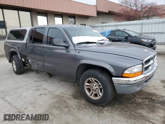 2004 Dodge Dakota SLT with VIN 1D7HL48K64S711774, listed as a Copart auction lot 84385994 with 253,318 mi miles and Clean title. Bid and sale history available at DreamBid. Image 4.