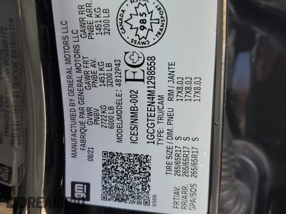 ✅ 2021 Chevrolet Colorado 4WD ZR2 • VIN: 1GCGTEEN4M1298558 • Лот: 91520575. Опубликован ранее на Copart с пробегом 37 502 миль. Бесплатный доступ к архиву аукционных продаж из США и подробный отчёт об истории автомобиля на DreamBid. Изображение 12.