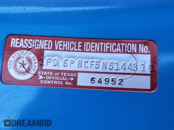 ✅ 2022 Ford Mustang GT Premium • VIN: 1FA6P8CF5N5144311 • Lot: 92337455. Wystawiony na Copart z przebiegiem 36 448 mil. Bezpłatny archiwum sprzedaży aukcyjnych z USA i szczegółowy raport historii pojazdu na DreamBid. Zdjęcie 10.