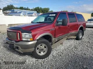 ✅ 2003 Ford Excursion Eddie Bauer • VIN: 1FMSU45P53EB83408 • Лот: 70634435. Опубликован ранее на Copart с пробегом 313 089 миль. Бесплатный доступ к архиву аукционных продаж из США и подробный отчёт об истории автомобиля на DreamBid. Изображение 1.