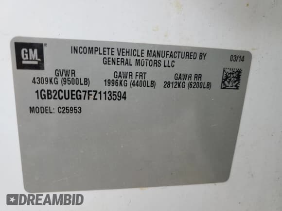 ✅ 2015 Chevrolet Silverado 2500HD Work Truck • VIN: 1GB2CUEG7FZ113594 • Lot: 58305955. Listed on Copart with 267,073 mi. Free auction sales archive from the USA and detailed vehicle history report at DreamBid. Image 12.