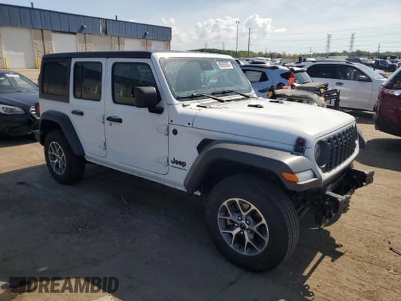 ✅ 2024 Jeep Wrangler Sport S • VIN: 1C4PJXDG4RW243882 • Lot: 80692655. Listed on Copart with 30,822 mi. Free auction sales archive from the USA and detailed vehicle history report at DreamBid. Image 4.