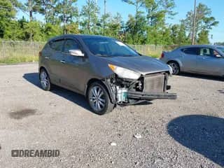 2011 Hyundai Tucson GLS with VIN KM8JU3AC0BU197293, listed as a IAAI auction lot 43122730 with 96,729 mi miles and . Bid and sale history available at DreamBid. Image 1.