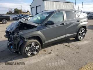 2024 Hyundai Kona SEL with VIN KM8HBCAB7RU151594, listed as a Copart auction lot 81064594 with 2,858 mi miles and Salvage title. Bid and sale history available at DreamBid. Image 1.
