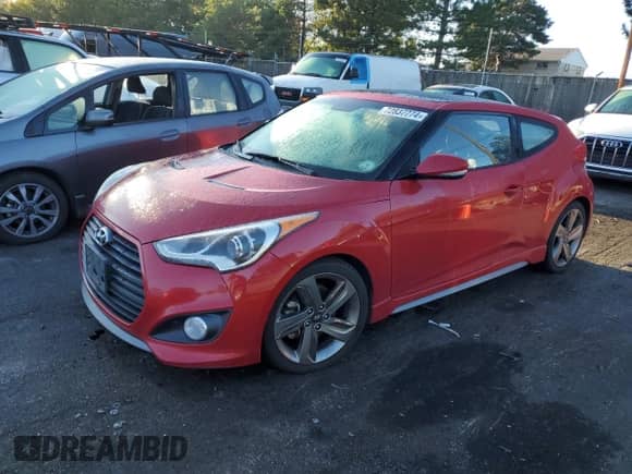 2015 Hyundai Veloster Turbo с VIN KMHTC6AE0FU229681, выставлен на аукционе Copart как лот 72837774 с пробегом 90 372 миль миль и Чистый • Clean title. История ставок и продаж доступна на DreamBid. Изображение 1.