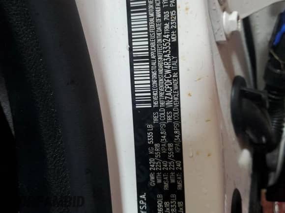 2024 Dodge Hornet R/T с VIN ZACPDFCW4R3A33524, выставлен на аукционе Copart как лот 50391095 с пробегом 19 595 миль миль и На запчасти • Non repairable. История ставок и продаж доступна на DreamBid. Изображение 14.