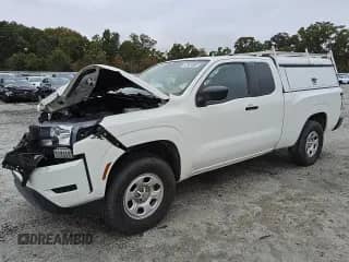 2023 Nissan Frontier S with VIN 1N6ED1CM8PN645164, listed as a Copart auction lot 86255115 with 45,599 mi miles and Salvage title. Bid and sale history available at DreamBid. Image 1.