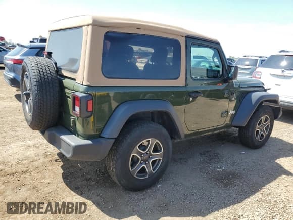 ✅ 2020 Jeep Wrangler Sport S • VIN: 1C4GJXAG8LW339090 • Lot: 70786425. Listed on Copart with 35,522 mi. Free auction sales archive from the USA and detailed vehicle history report at DreamBid. Image 3.