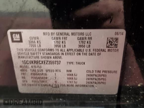 ✅ 2014 Chevrolet Silverado 1500 LT • VIN: 1GCVKRECXEZ359737 • Лот: 75602374. Опубликован ранее на Copart с пробегом 79 613 миль. Бесплатный доступ к архиву аукционных продаж из США и подробный отчёт об истории автомобиля на DreamBid. Изображение 14.