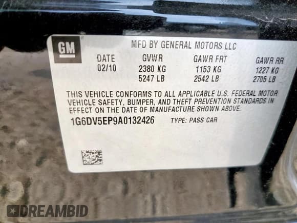 ✅ 2010 Cadillac CTS-V • VIN: 1G6DV5EP9A0132426 • Лот: 67022365. Опубликован ранее на Copart с пробегом 78 328 миль. Бесплатный доступ к архиву аукционных продаж из США и подробный отчёт об истории автомобиля на DreamBid. Изображение 13.