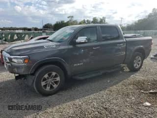 2022 Ram 1500 Laramie with VIN 1C6RREJT3NN291579, listed as a Copart auction lot 81896455 with 68,421 mi miles and Salvage title. Bid and sale history available at DreamBid. Image 1.