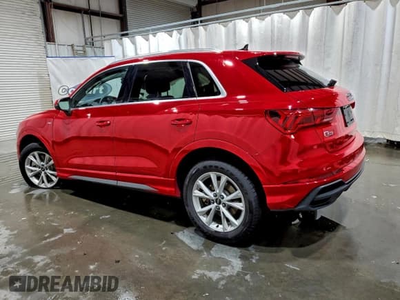 ✅ 2025 Audi Q3 S line Premium • VIN: WA1DECF32S1019520 • Lot: 96161175. Listed on Copart with 27,691 mi. Free auction sales archive from the USA and detailed vehicle history report at DreamBid. Image 2.