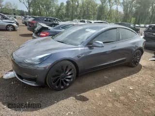 ✅ 2023 Tesla Model 3 Performance • VIN: 5YJ3E1EC5PF627778 • Лот: 68495875. Опубликован ранее на Copart с пробегом 44 078 миль. Бесплатный доступ к архиву аукционных продаж из США и подробный отчёт об истории автомобиля на DreamBid. Изображение 1.