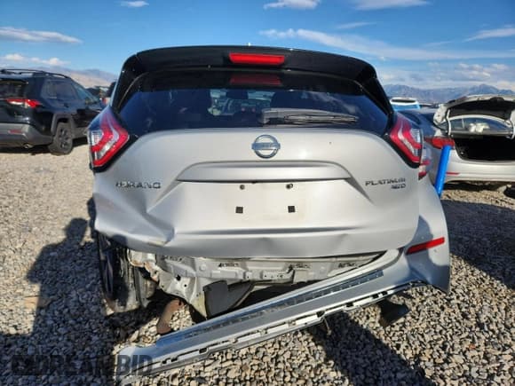 ✅ 2017 Nissan Murano SL • VIN: 5N1AZ2MH5HN181886 • Lot: 85898575. Wystawiony na Copart z przebiegiem 95 481 mil. Bezpłatny archiwum sprzedaży aukcyjnych z USA i szczegółowy raport historii pojazdu na DreamBid. Zdjęcie 6.