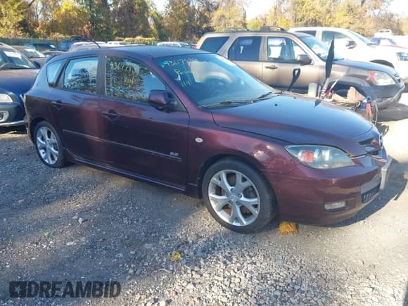 ✅ 2007 Mazda 3 S Touring • VIN: JM1BK344471680619 • Lot: 43617834. Wystawiony na IAAI z przebiegiem 158 954 mil. Bezpłatny archiwum sprzedaży aukcyjnych z USA i szczegółowy raport historii pojazdu na DreamBid. Zdjęcie 1.