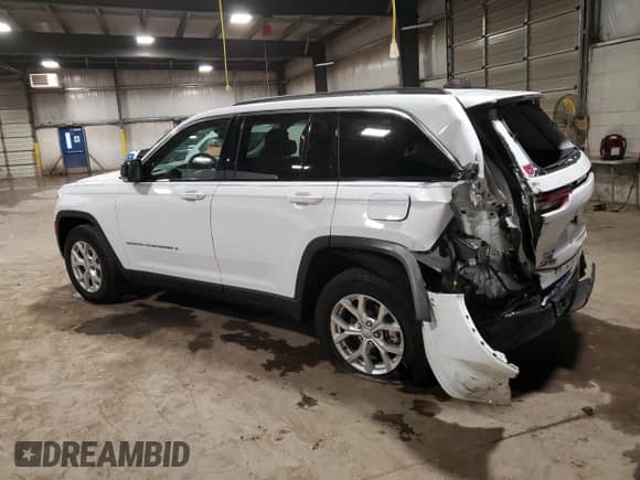 2023 Jeep Grand Cherokee Limited with VIN 1C4RJHBG1P8764397, listed as a Copart auction lot 68664035 with 21,953 mi miles and Salvage title. Bid and sale history available at DreamBid. Image 2.