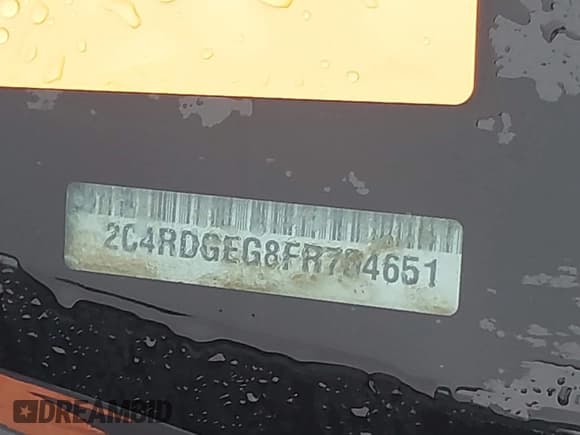 ✅ 2015 Dodge Grand Caravan R/T • VIN: 2C4RDGEG8FR704651 • Лот: 43099278. Опубликован ранее на IAAI с пробегом 187 475 миль. Бесплатный доступ к архиву аукционных продаж из США и подробный отчёт об истории автомобиля на DreamBid. Изображение 9.