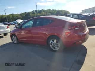 2019 Hyundai Elantra SEL with VIN 5NPD84LF2KH464513, listed as a Copart auction lot 85912315 with 88,327 mi miles and Salvage title. Bid and sale history available at DreamBid. Image 2.