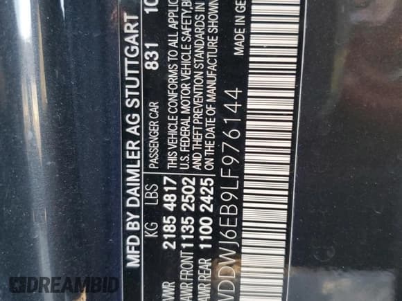 ✅ 2020 Mercedes-Benz C 43 AMG • VIN: WDDWJ6EB9LF976144 • Lot: 89313035. Wystawiony na Copart z przebiegiem 79 762 mil. Bezpłatny archiwum sprzedaży aukcyjnych z USA i szczegółowy raport historii pojazdu na DreamBid. Zdjęcie 13.