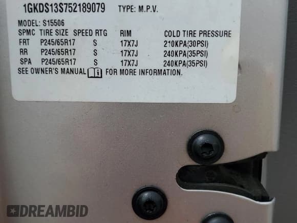 ✅ 2005 GMC Envoy SLE • VIN: 1GKDS13S752189079 • Лот: 71419365. Опубликован ранее на Copart с пробегом 122 219 миль. Бесплатный доступ к архиву аукционных продаж из США и подробный отчёт об истории автомобиля на DreamBid. Изображение 13.