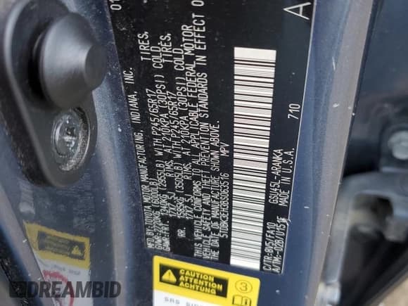 ✅ 2011 Toyota Highlander • VIN: 5TDBK3EH3BS063516 • Lot: 90469275. Listed on Copart with 286,820 mi. Free auction sales archive from the USA and detailed vehicle history report at DreamBid. Image 13.