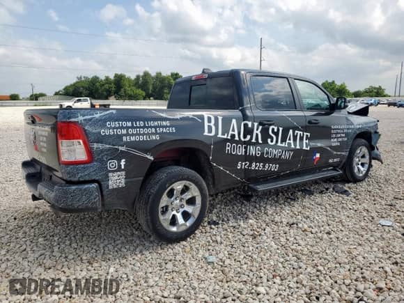 2023 Ram 1500 Lone Star z VIN 1C6RREMT5PN664930, wystawiony jako Copart lot #59373555 z przebiegiem 27 832 mil mil oraz Szkoda całkowita • Salvage title. Historia ofert i sprzedaży dostępna na DreamBid. Obrazek 3.